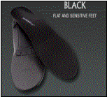 black | Tighter fitting athletic, casual and dress footwear.