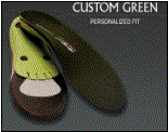custom_green | Personalized fit for athletic and industrial footwear with removable insoles.